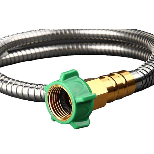 Stainless Steel Garden Hose With Brass Garden Hose Nozzle